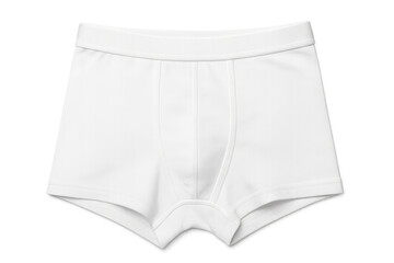 White boxer shorts isolated on transparent background