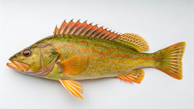 Kelp Greenling on studio background