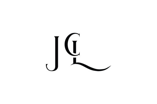 Initial JCL creative letter logo design. Elegant Monogram Logo Design with Decorative Elements and Typography