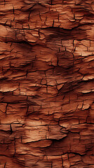 Fototapeta premium Cracked brown bark texture in natural earthy tones