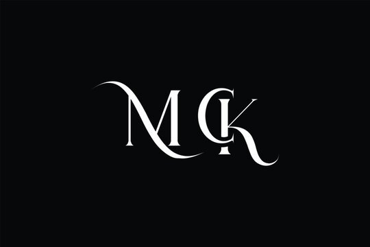 Initial MCK creative letter logo design. Elegant Monogram Logo Design with Decorative Elements and Typography