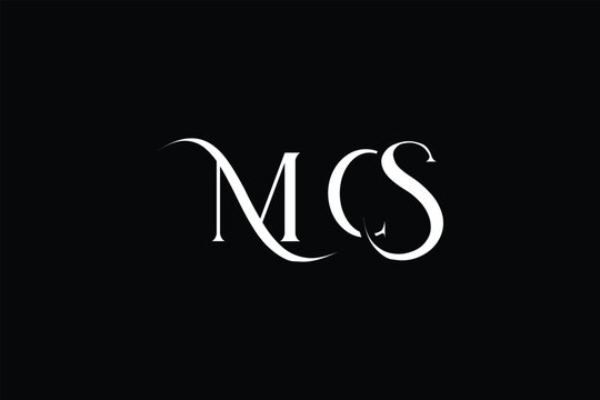 Initial MCS creative letter logo design. Elegant Monogram Logo Design with Decorative Elements and Typography
