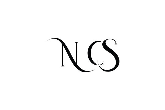 Initial NCS creative letter logo design. Elegant Monogram Logo Design with Decorative Elements and Typography
