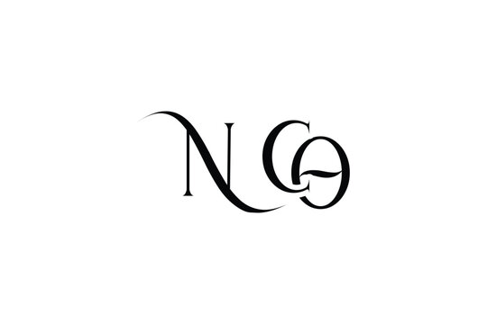 Initial NCO creative letter logo design. Elegant Monogram Logo Design with Decorative Elements and Typography
