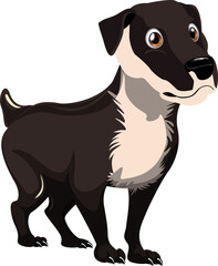 Bill Puppy Dog Cartoon Character Vector Design