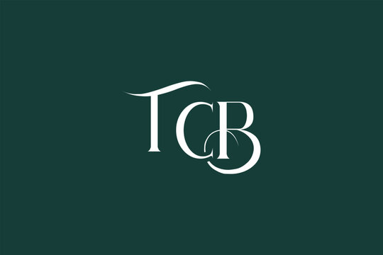 Initial TCB creative letter logo design. Elegant Monogram Logo Design with Decorative Elements and Typography