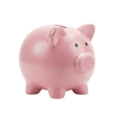 Cute pink piggy bank designed for saving money and encouraging savings habits.