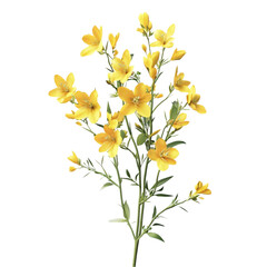 Fototapeta premium Vibrant Yellow Flowers Abstract Art Joyful Spring Blooms