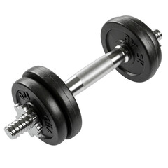 Naklejka premium Dumbbells designed for weightlifting and muscle training.