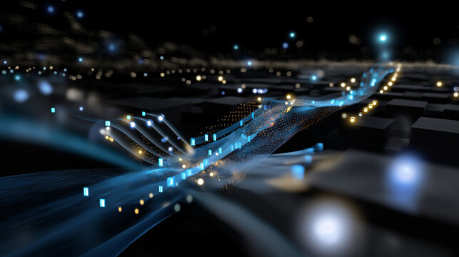 Data Streams and Qubit Gates in Quantum Computing