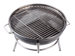 Empty barbecue grill isolated on transparent background