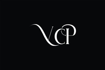 Obraz premium Initial VCP creative letter logo design. Elegant Monogram Logo Design with Decorative Elements and Typography