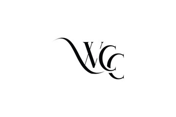 Obraz premium Initial WCC creative letter logo design. Elegant Monogram Logo Design with Decorative Elements and Typography