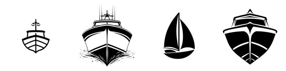 The &lsquo;Boat Icon - Nautical Adventure&rsquo; embodies the essence of exploration, featuring a simple yet elegant boat set against stylized waves that evoke the thrill of the open sea