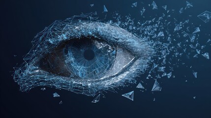 Abstract eye, polygonal design