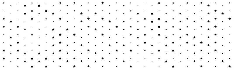 Minimalist black star pattern on white background.