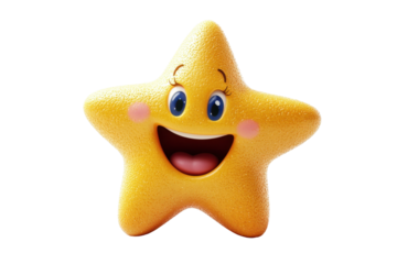 Smiling star shape nightlight for nursery, cute decorative light for baby room, colorful starry design
