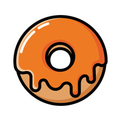 Fototapeta premium Orangle Glazed Donut