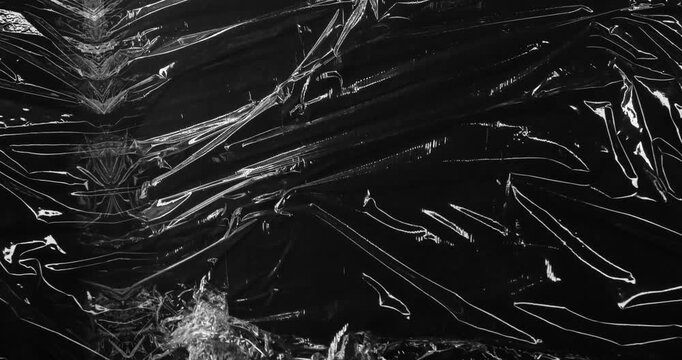 Animation of black plastic texture moving