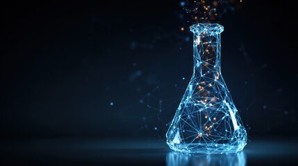 Abstract Erlenmeyer Flask