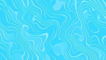 A vibrant, light-blue abstract design featuring swirling, flowing lines and soft transitions.