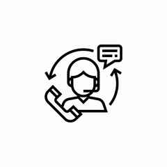 customer support service icon sign vector