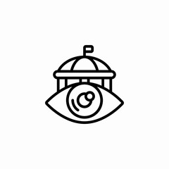 government surveillance eye icon sign vector