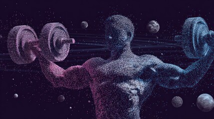 Abstract fitness figure