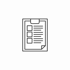 task list icon sign vector