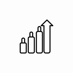 trading growth icon sign vector