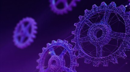 Abstract gears in motion (2)