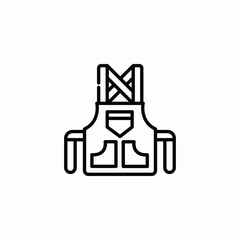 work apron icon sign vector