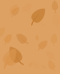 Autumn background vector illustration. Beautiful autumn leaves
