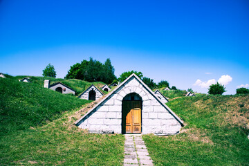 Obraz premium wine cellars in Tokaj region - Hercegkut Sarospatak Hungary