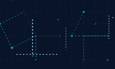 Futuristic vector technology background with grid and digital connections.
