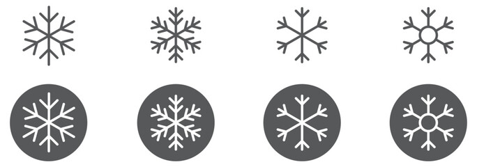 Snowflake set, snow flakes, particle, ice, winter, christmas, crystal