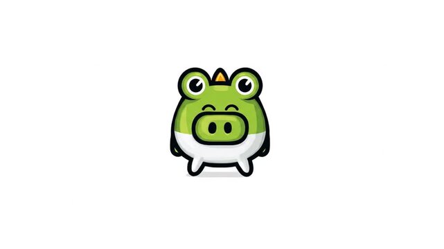 Cute cartoon frog illustration