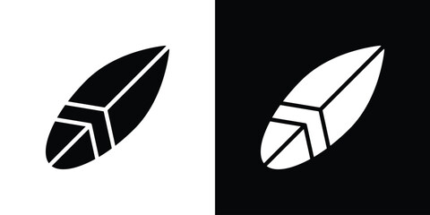 Surf board icon design vector collection. flat icons.