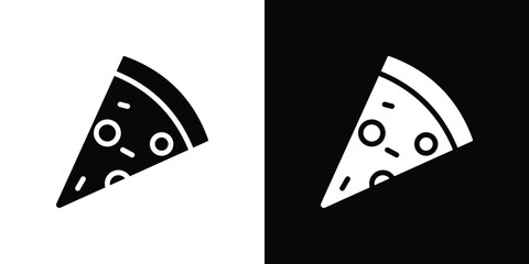 Pizza icon design vector collection. flat icons.