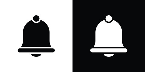 Notification bell icon design vector collection. flat icons.