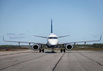 Commercial Airplane on Runway