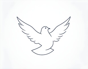 dove of peace vector