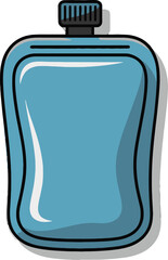 Collapsible Water Bottle, Reusable Hydration Pouch, Portable Drink Container, Flat Lay Water Flask, Camping Hydration Pack