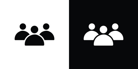 Group icon design vector collection. flat icons.