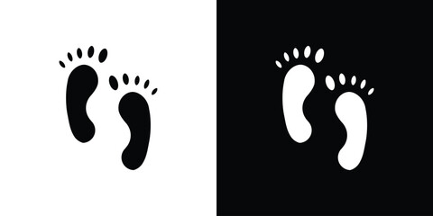 Foot icon design vector collection. flat icons.