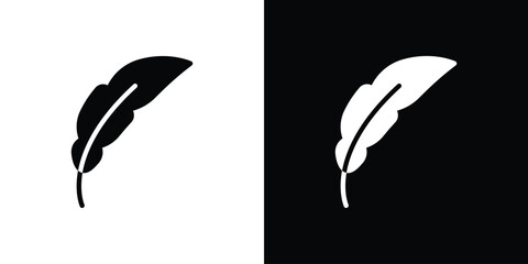 Feather icon design vector collection. flat icons.