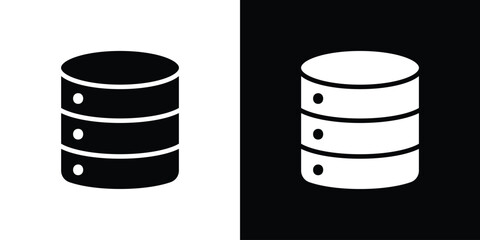 Database icon design vector collection. flat icons.