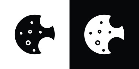 Cookie icon design vector collection. flat icons.