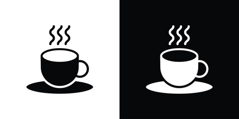 Coffee icon design vector collection. flat icons.