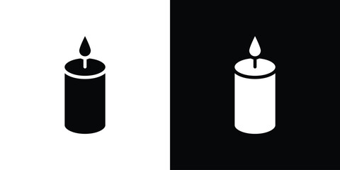 Candle icon design vector collection. flat icons.